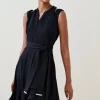 Flash Sale 🔥 Karen Millen Soft Tailored Short Waterfall Mini 👗 Dress ✔️ 2 Flash Sale 🔥 Karen Millen Soft Tailored Short Waterfall Mini 👗 Dress ✔️ -OCCASION DRESSES Sale2023 akk03510 black xl