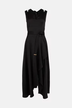 Budget โ๏ธ Karen Millen Satin Waterfall Maxi ๐ Dress ๐ 12 Budget โ๏ธ Karen Millen Satin Waterfall Maxi ๐ Dress ๐ -OCCASION DRESSES Sale2023 akk06622 black xl 3