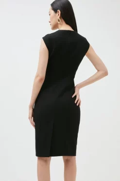 New โ Karen Millen Compact Stretch Envelope Neck Pencil Midi ๐ Dress ๐ 17 New โ Karen Millen Compact Stretch Envelope Neck Pencil Midi ๐ Dress ๐ -OCCASION DRESSES Sale2023 akk95241 black xl 2 1