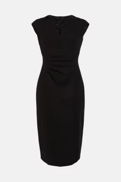 New โ Karen Millen Compact Stretch Envelope Neck Pencil Midi ๐ Dress ๐ 18 New โ Karen Millen Compact Stretch Envelope Neck Pencil Midi ๐ Dress ๐ -OCCASION DRESSES Sale2023 akk95241 black xl 3