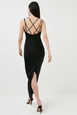 Wholesale ๐ Karen Millen Italian Structured Satin Strappy Maxi ๐ Dress ๐ 14 Wholesale ๐ Karen Millen Italian Structured Satin Strappy Maxi ๐ Dress ๐ -OCCASION DRESSES Sale2023 bkk00005 black xl 2