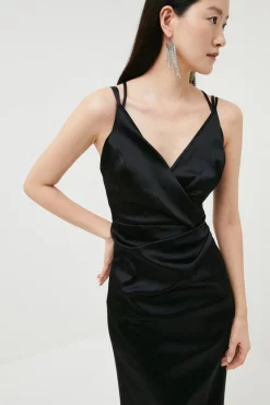 Wholesale ๐ Karen Millen Italian Structured Satin Strappy Maxi ๐ Dress ๐ 16 Wholesale ๐ Karen Millen Italian Structured Satin Strappy Maxi ๐ Dress ๐ -OCCASION DRESSES Sale2023 bkk00005 black xl 4