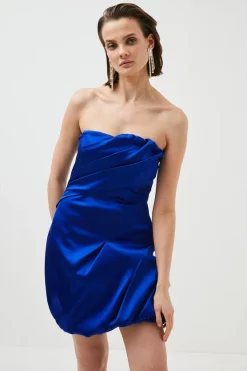 Coupon ๐ Karen Millen Italian Structured Satin Bandeau Mini ๐ Dress ๐