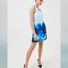 Wholesale 🌟 Karen Millen Cosmo Print Woven Cut Out Mini Prom 👗 Dress 😉 -OCCASION DRESSES Sale2023 bkk01424 blue xl