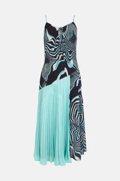 Top 10 🧨 Karen Millen Distorted Zebra On Pleats Strappy Woven Midi 😍 -OCCASION DRESSES Sale2023 bkk01807 zebra xl 3