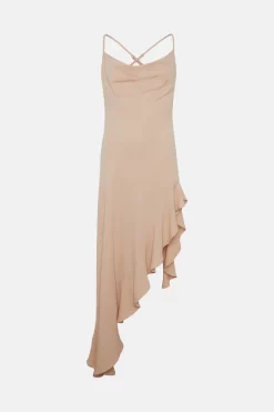 Hot Sale โค๏ธ Karen Millen Soft Tailored Cami Cowl Neck Ruffle Hem Midi ๐ Dress ๐ 11 Hot Sale โค๏ธ Karen Millen Soft Tailored Cami Cowl Neck Ruffle Hem Midi ๐ Dress ๐ -OCCASION DRESSES Sale2023 bkk01989 neutral xl 3