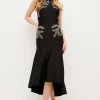 Top 10 🌟 Karen Millen Embellished High Low Hem Midi Bandage 👗 Dress ❤️