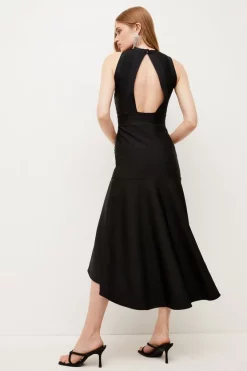 Top 10 🌟 Karen Millen Embellished High Low Hem Midi Bandage 👗 Dress ❤️ -OCCASION DRESSES Sale2023 bkk02100 black xl 2