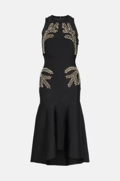 Top 10 🌟 Karen Millen Embellished High Low Hem Midi Bandage 👗 Dress ❤️ -OCCASION DRESSES Sale2023 bkk02100 black xl 3