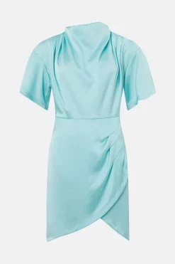 Outlet โจ Karen Millen Satin Cowl Neck Woven Mini ๐ Dress ๐ 11 Outlet โจ Karen Millen Satin Cowl Neck Woven Mini ๐ Dress ๐ -OCCASION DRESSES Sale2023 bkk02203 mint xl 3