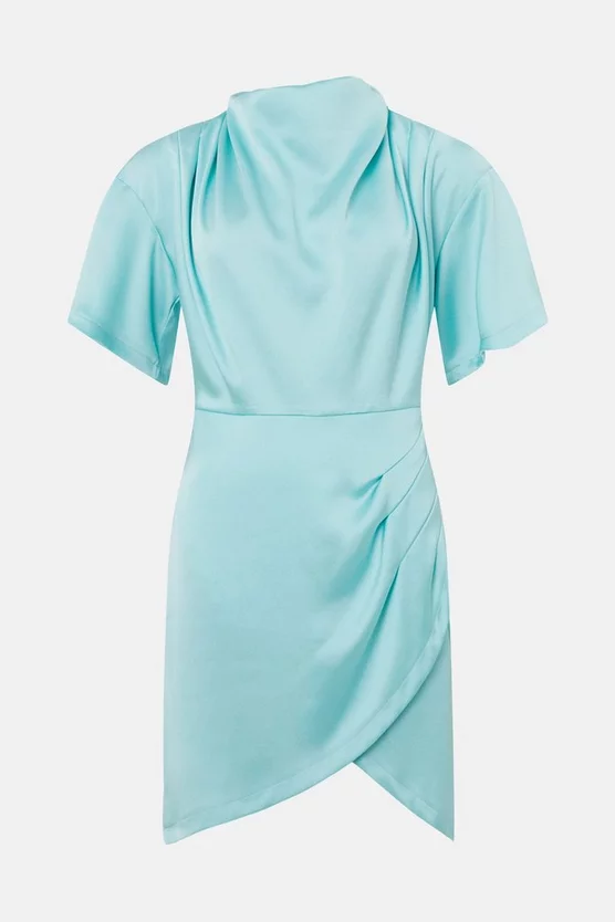 Outlet โจ Karen Millen Satin Cowl Neck Woven Mini ๐ Dress ๐ 6 Outlet โจ Karen Millen Satin Cowl Neck Woven Mini ๐ Dress ๐ - Image 4