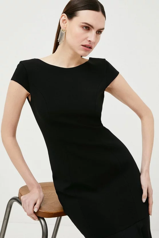 Cheap ๐ Karen Millen Compact Stretch Viscose Fishtail Midaxi ๐ Dress ๐ 4 Cheap ๐ Karen Millen Compact Stretch Viscose Fishtail Midaxi ๐ Dress ๐ - Image 2