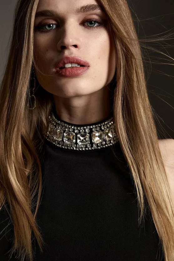 Wholesale ๐ Karen Millen Crystal Embellished Woven Thigh Split Maxi ๐ 7 Wholesale ๐ Karen Millen Crystal Embellished Woven Thigh Split Maxi ๐ - Image 5