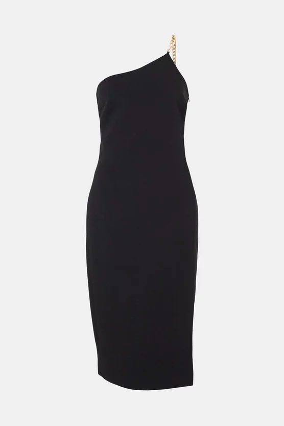 Coupon 🤩 Karen Millen Compact Viscose Chain One Shoulder Column Midi 👗 Dress 🛒 6 Coupon 🤩 Karen Millen Compact Viscose Chain One Shoulder Column Midi 👗 Dress 🛒 - Image 4