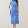 Flash Sale ✨ Karen Millen Guipure Lace Woven Halter Midi 👗 Dress 🔥 1 Flash Sale ✨ Karen Millen Guipure Lace Woven Halter Midi 👗 Dress 🔥 -OCCASION DRESSES Sale2023 bkk03445 blue xl