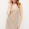 Best Sale 👏 Karen Millen Crystal Embellished Strappy Mini 👗 Dress 🌟