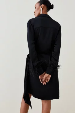 Best deal โ๏ธ Karen Millen Satin Back Crepe Feather Cuff Mini ๐ Dress ๐คฉ 14 Best deal โ๏ธ Karen Millen Satin Back Crepe Feather Cuff Mini ๐ Dress ๐คฉ -OCCASION DRESSES Sale2023 bkk03571 black xl 4