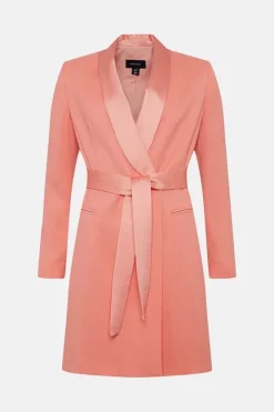 Top 10 โจ Karen Millen Tuxedo Wrap Mini ๐ Dress โค๏ธ 11 Top 10 โจ Karen Millen Tuxedo Wrap Mini ๐ Dress โค๏ธ -OCCASION DRESSES Sale2023 bkk03822 coral20pink xl 3