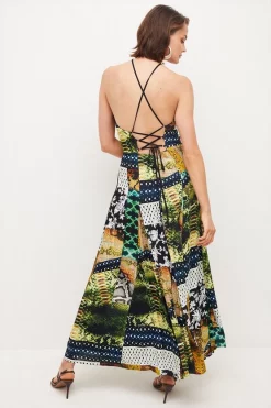 Best Pirce 🎁 Karen Millen Viscose Crepe Snake Halter Drama Maxi 👗 Dress 🛒 9 Best Pirce 🎁 Karen Millen Viscose Crepe Snake Halter Drama Maxi 👗 Dress 🛒 -OCCASION DRESSES Sale2023 bkk03985 snake xl 2