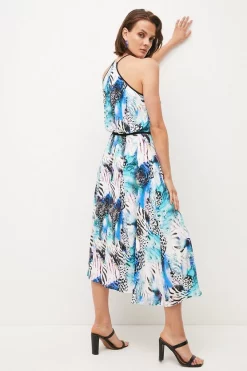 Discount 🔥 Karen Millen Animal Viscose Crepe Halter Woven Maxi 🔥 10 Discount 🔥 Karen Millen Animal Viscose Crepe Halter Woven Maxi 🔥 -OCCASION DRESSES Sale2023 bkk04039 blue xl 2