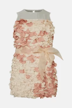 Deals 🥰 Karen Millen Plus Size Applique & Organza Tie Waist Mini 🤩 -OCCASION DRESSES Sale2023 bkk04358 blush xl 3