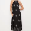 Top 10 😀 Karen Millen Crystal Embellished Halterneck Maxi 👗 Dress 👍