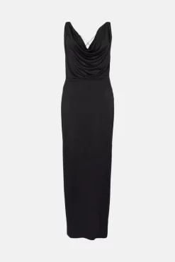 Cheap ๐ Karen Millen Slinky Cowl Neck Diamante Jersey Maxi ๐ Dress ๐ 12 Cheap ๐ Karen Millen Slinky Cowl Neck Diamante Jersey Maxi ๐ Dress ๐ -OCCASION DRESSES Sale2023 bkk05497 black xl 3