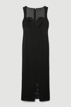 Wholesale 🎉 Karen Millen Italian Jersey Contour Column Mini 👗 Dress ✨ -OCCASION DRESSES Sale2023 bkk05806 black xl 3