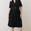 Coupon 🎁 Karen Millen Plus Size Structured Crepe Forever Pleat 👗 Dress 👍 -OCCASION DRESSES Sale2023 bkk06228 black xl