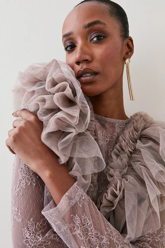 Best reviews of 🛒 Karen Millen Tulle Lace Jersey Mini 👗 Dress 👏 7 Best reviews of 🛒 Karen Millen Tulle Lace Jersey Mini 👗 Dress 👏 - Image 5