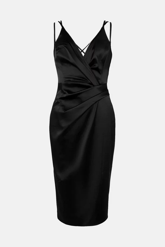 Deals ๐ Karen Millen Italian Structured Satin Strappy Midi ๐ Dress ๐ 6 Deals ๐ Karen Millen Italian Structured Satin Strappy Midi ๐ Dress ๐ - Image 4