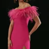 New ๐งจ Karen Millen Compact Stretch Feather Bardot Mini ๐ Dress ๐ 1 New ๐งจ Karen Millen Compact Stretch Feather Bardot Mini ๐ Dress ๐ -OCCASION DRESSES Sale2023 bkk06749 pink xl