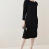 Best reviews of 👏 Karen Millen Compact Stretch Viscose Sleeved Clean Midi 👗 Dress 🛒 -OCCASION DRESSES Sale2023 bkk06899 black xl