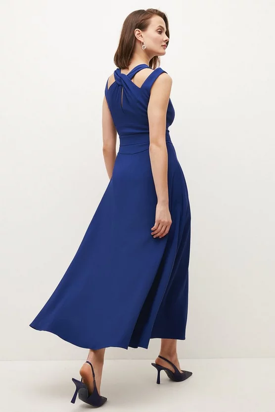Coupon 🥰 Karen Millen Compact Stretch Viscose Waterfall Midi 👗 Dress 🔔 5 Coupon 🥰 Karen Millen Compact Stretch Viscose Waterfall Midi 👗 Dress 🔔 - Image 3