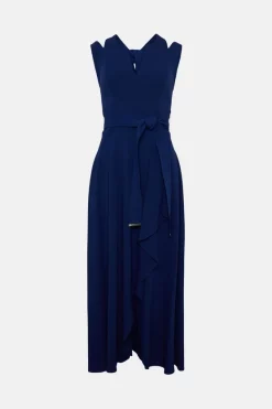 Coupon 🥰 Karen Millen Compact Stretch Viscose Waterfall Midi 👗 Dress 🔔 12 Coupon 🥰 Karen Millen Compact Stretch Viscose Waterfall Midi 👗 Dress 🔔 -OCCASION DRESSES Sale2023 bkk06904 blue xl 3