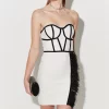 Best reviews of 😉 Karen Millen Mono Bandage Feather Detail Mini 👗 Dress 😉