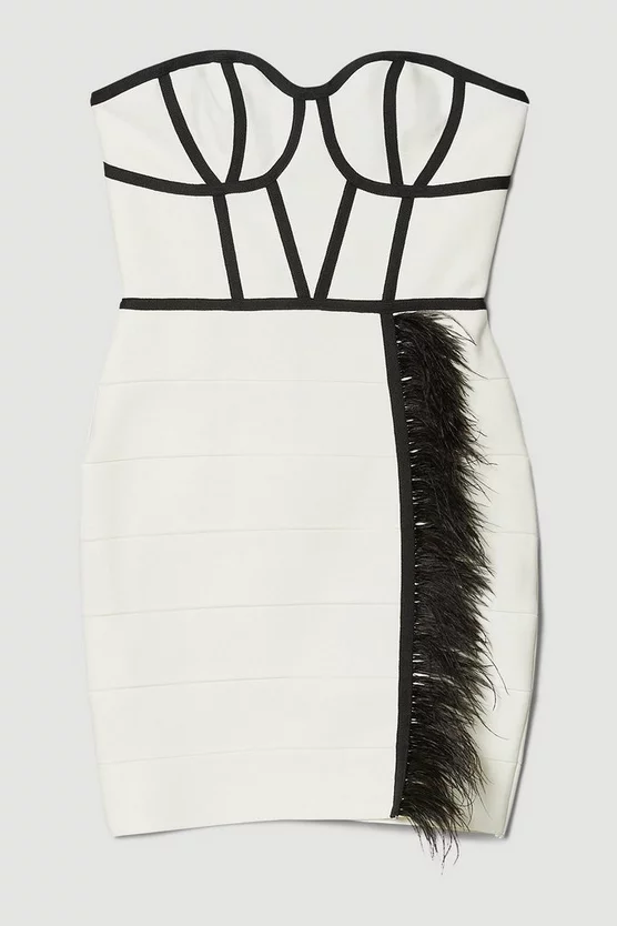 Best reviews of ๐ Karen Millen Mono Bandage Feather Detail Mini ๐ Dress ๐ 6 Best reviews of ๐ Karen Millen Mono Bandage Feather Detail Mini ๐ Dress ๐ - Image 4