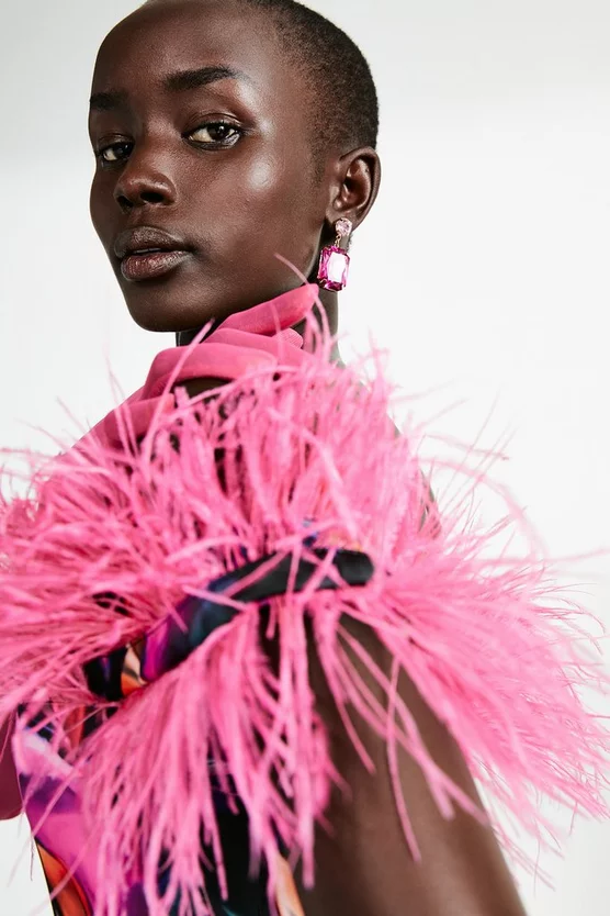 Top 10 ๐ฅฐ Karen Millen Weston Marble Print Feather Bardot Mini ๐ Dress โจ 8 Top 10 ๐ฅฐ Karen Millen Weston Marble Print Feather Bardot Mini ๐ Dress โจ - Image 6