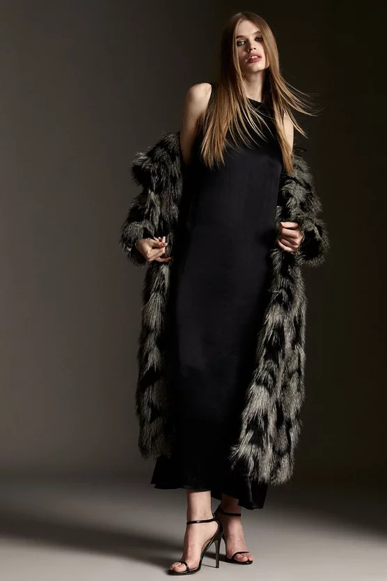 Outlet 👍 Karen Millen Viscose Satin Column Midi 👗 Dress 🔔 5 Outlet 👍 Karen Millen Viscose Satin Column Midi 👗 Dress 🔔 - Image 3