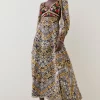New ⭐ Karen Millen Baroque Embroidered And Bead Woven Midi 👗 Dress ✔️ -OCCASION DRESSES Sale2023 bkk07047 multi xl