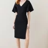 Hot Sale 🎁 Karen Millen Structured Crepe Angel Sleeve Pencil Midi 👗 Dress 🔔 2 Hot Sale 🎁 Karen Millen Structured Crepe Angel Sleeve Pencil Midi 👗 Dress 🔔 -OCCASION DRESSES Sale2023 bkk07098 black xl