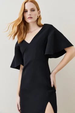 Hot Sale ๐ Karen Millen Structured Crepe Angel Sleeve Pencil Midi ๐ Dress ๐ 11 Hot Sale ๐ Karen Millen Structured Crepe Angel Sleeve Pencil Midi ๐ Dress ๐ -OCCASION DRESSES Sale2023 bkk07098 black xl 1