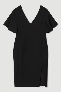 Hot Sale ๐ Karen Millen Structured Crepe Angel Sleeve Pencil Midi ๐ Dress ๐ 13 Hot Sale ๐ Karen Millen Structured Crepe Angel Sleeve Pencil Midi ๐ Dress ๐ -OCCASION DRESSES Sale2023 bkk07098 black xl 3