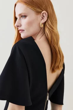 Hot Sale ๐ Karen Millen Structured Crepe Angel Sleeve Pencil Midi ๐ Dress ๐ 14 Hot Sale ๐ Karen Millen Structured Crepe Angel Sleeve Pencil Midi ๐ Dress ๐ -OCCASION DRESSES Sale2023 bkk07098 black xl 4