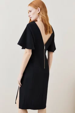 Hot Sale ๐ Karen Millen Structured Crepe Angel Sleeve Pencil Midi ๐ Dress ๐ 15 Hot Sale ๐ Karen Millen Structured Crepe Angel Sleeve Pencil Midi ๐ Dress ๐ -OCCASION DRESSES Sale2023 bkk07098 black xl 5