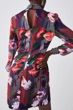 Discount ✔️ Karen Millen Diamante Trim Floral Woven Mini 👗 Dress 🥰 -OCCASION DRESSES Sale2023 bkk07113 floral xl 4