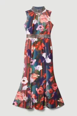 Deals ❤️ Karen Millen Diamante Trim Floral Woven Maxi 👗 Dress 🔥 11 Deals ❤️ Karen Millen Diamante Trim Floral Woven Maxi 👗 Dress 🔥 -OCCASION DRESSES Sale2023 bkk07114 floral xl 3
