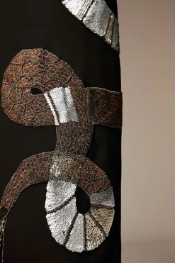 Flash Sale 🎉 Karen Millen British Museum Serpent Embellished Midi 👗 Dress 🔥 -OCCASION DRESSES Sale2023 bkk07148 black xl 5