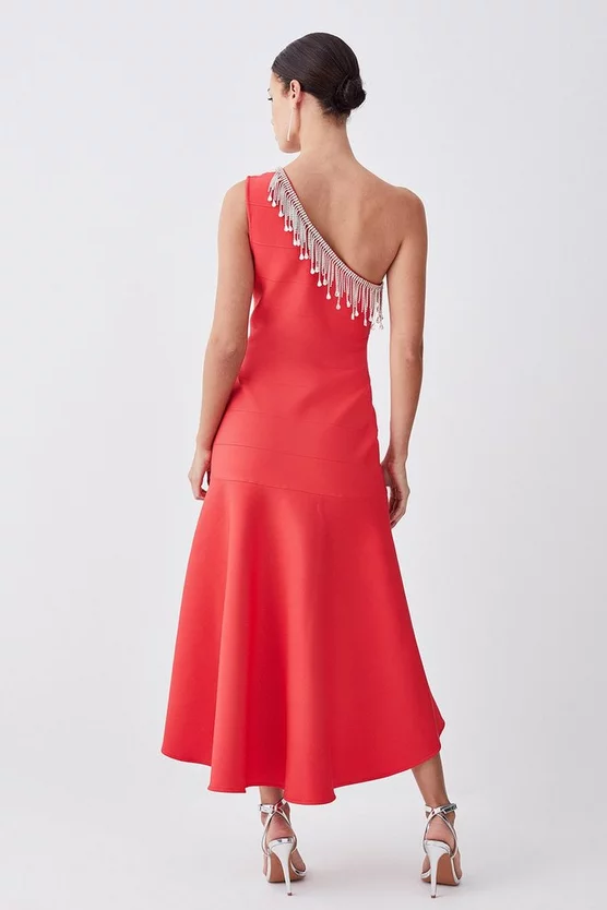 Top 10 โ Karen Millen Petite Bandage Diamante Trim One Shoulder High Low Midi ๐ Dress ๐คฉ 5 Top 10 โ Karen Millen Petite Bandage Diamante Trim One Shoulder High Low Midi ๐ Dress ๐คฉ - Image 3