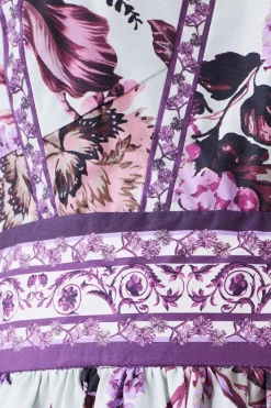 Outlet ✨ Karen Millen Petite Lydia Millen Border Cotton Sateen Woven Midi 👗 Dress 🧨 -OCCASION DRESSES Sale2023 bkk07339 floral xl 6